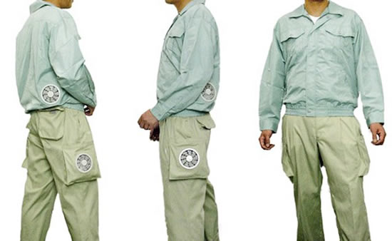 Kuchofuku unveils air conditioned pants with battery powered fans! AirConditioned Cooling Pants