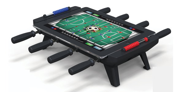 Your iPad can now serves as a foosball table iPad football table 1