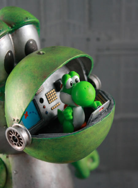 Mechanical Yoshi is the coolest Custom Yoshi Mech 4