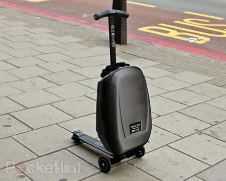 Suitcase and scooter combined, Samsonite’s Micro Suitcase Samsonite scooter luggage4
