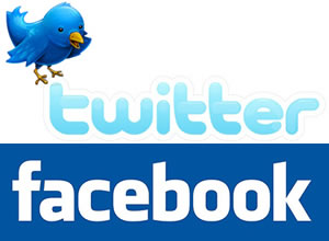 twitter facebook logo